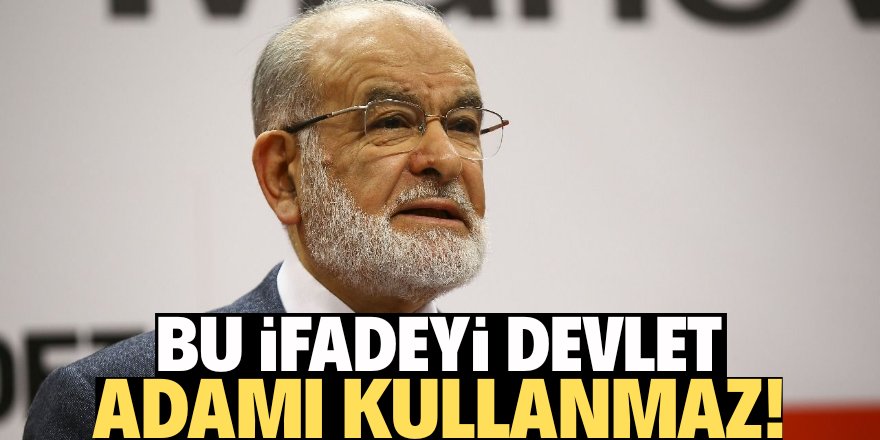 Karamollaoğlu'ndan Fuat Oktay'a tepki!