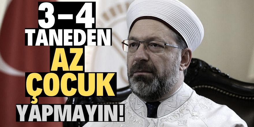 Diyanet'ten çocuk çıkışı!