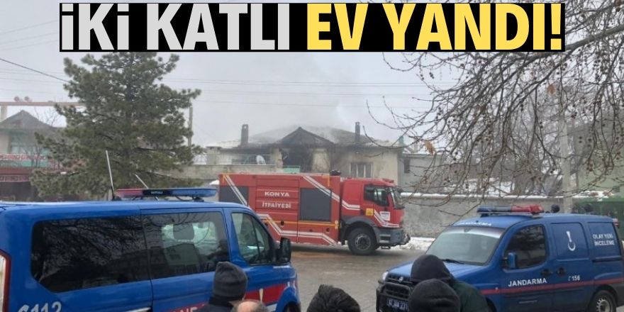 Konya'da ev yangını!