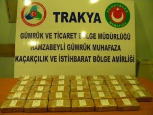 Uyuşturucuları Otomobil Koltuğuna Saklamışlar