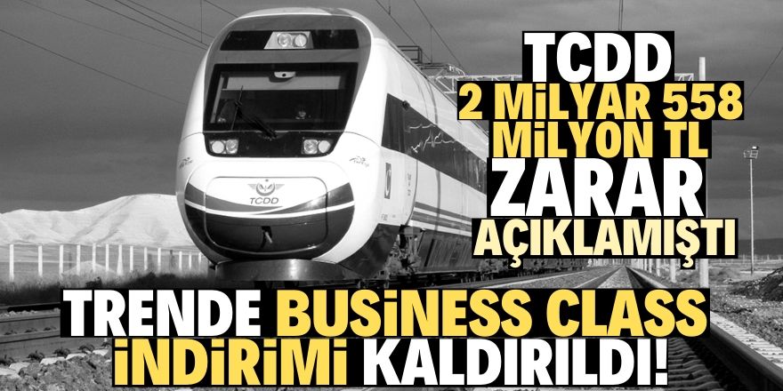 YHT'de Business Class indirimleri kaldırıldı