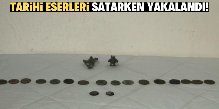 Tarihi eser satmak isteyen kişi gözaltına alındı