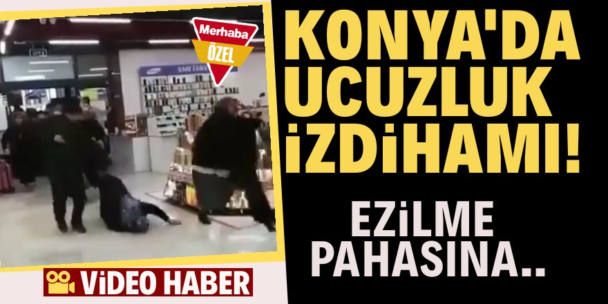 Konya'da alışveriş izdihamı!