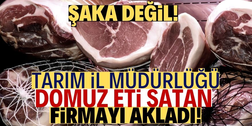 Bakanlıkta domuz eti krizi!