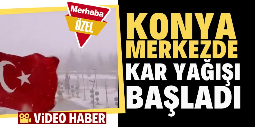 Şehir merkezinde kar yağışı başladı