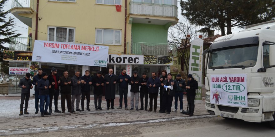 Ilgın'dan İdlib'e yardım tırı yola çıktı