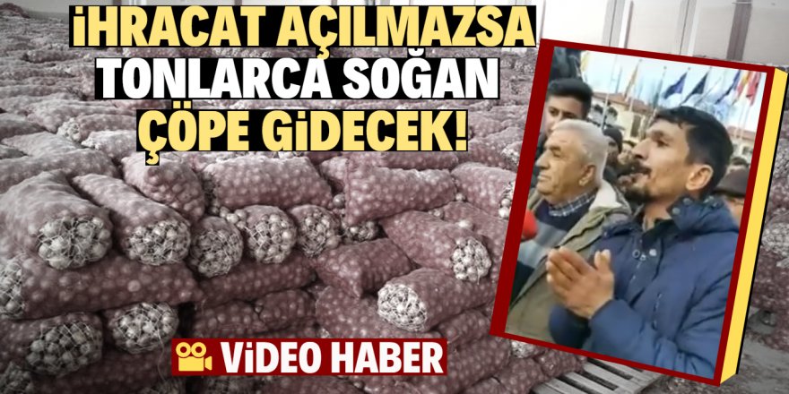 Soğan üreticileri hükümeti protesto etti!