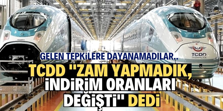 TCDD'den skandal zam açıklaması!