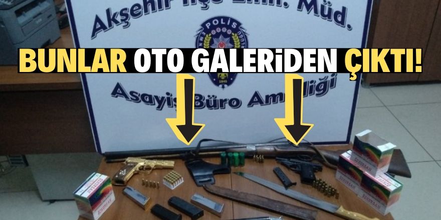 Operasyon düzenlenen galeri cephaneliği aratmadı