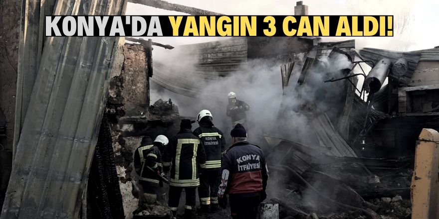 Konya'da ev yangını: 3 ölü