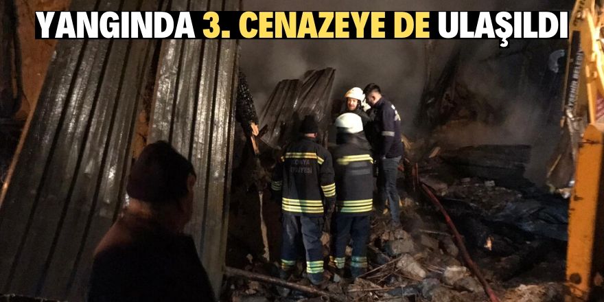 Konya’daki yangında 3’üncü cenazeye de ulaşıldı