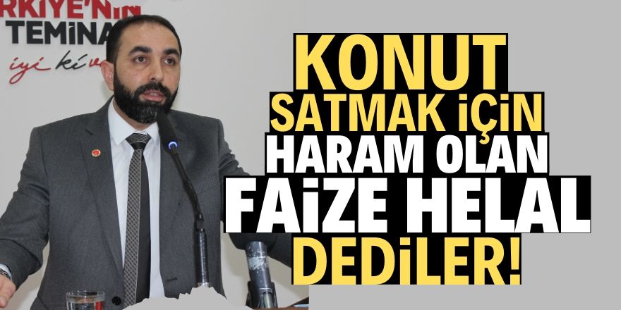 Harama helal diyorlar!