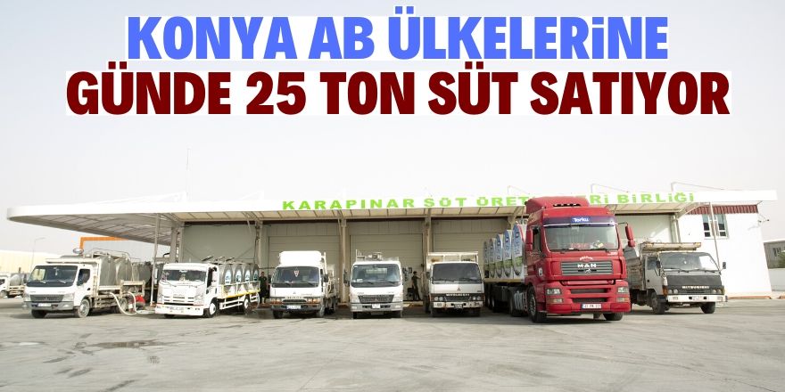 Konya'dan AB ülkelerine süt satılıyor