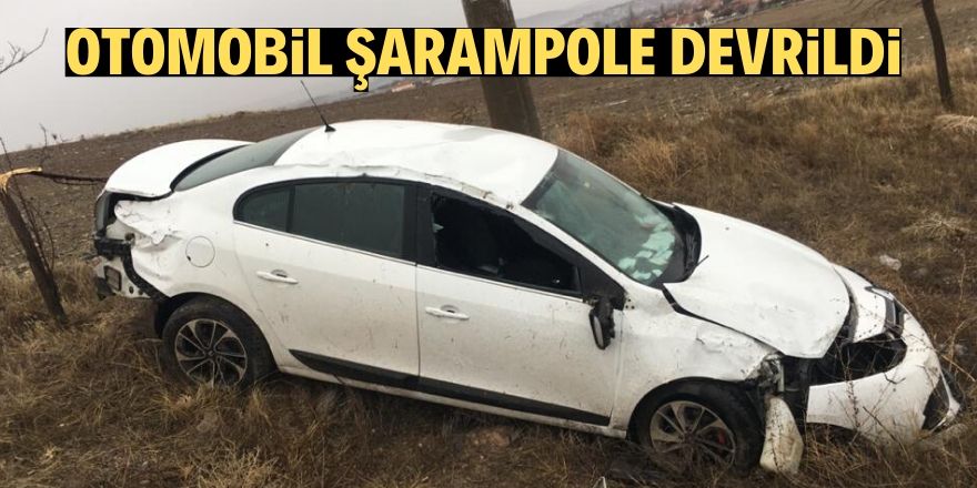Kulu'da otomobil şarampole devrildi: 3 yaralı