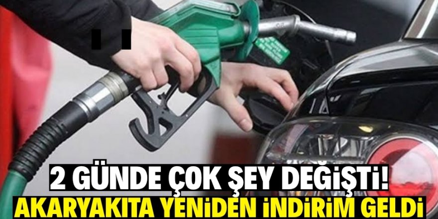 Benzin ve motorine 2. indirim geldi!