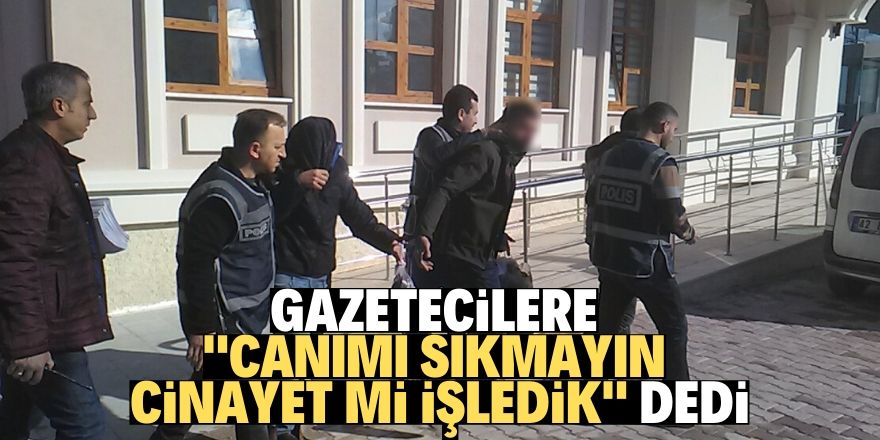 Konya'da hırsızlık şüphelisinden gazetecilere tepki!