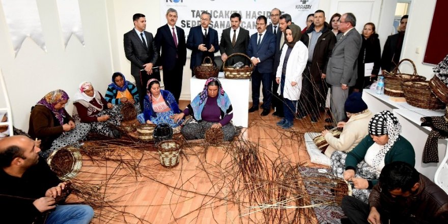 Karatay’da hasır ve sepet sanatı yeniden canlandı