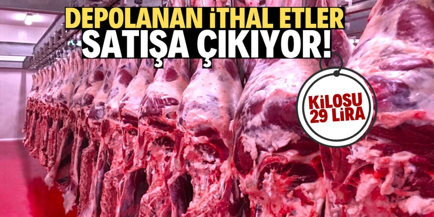 Depolardaki 60 bin ton et satışa çıkarıldı