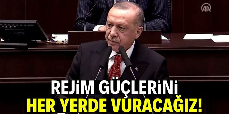 Erdoğan: "Her yerde vuracağımızı buradan ilan ediyorum"