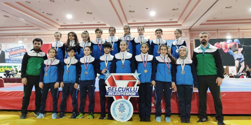 Selçuklu’dan Türkiye Şampiyonasında madalya şov