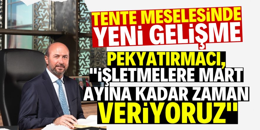 Pekyatırmacı: "Uygunsuz yerlere ruhsat vermiyoruz"