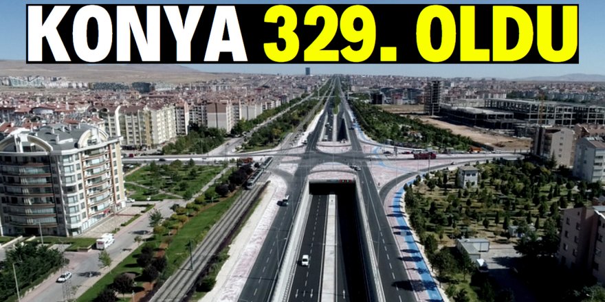 Konya 329. sırada yer aldı