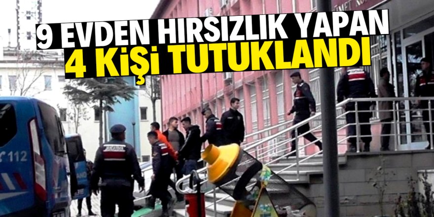 Konya’da hırsızlık suçundan 4 kişi tutuklandı