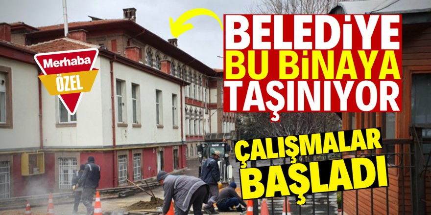 Büyükşehir'in taşınacağı binada çalışmalar başladı