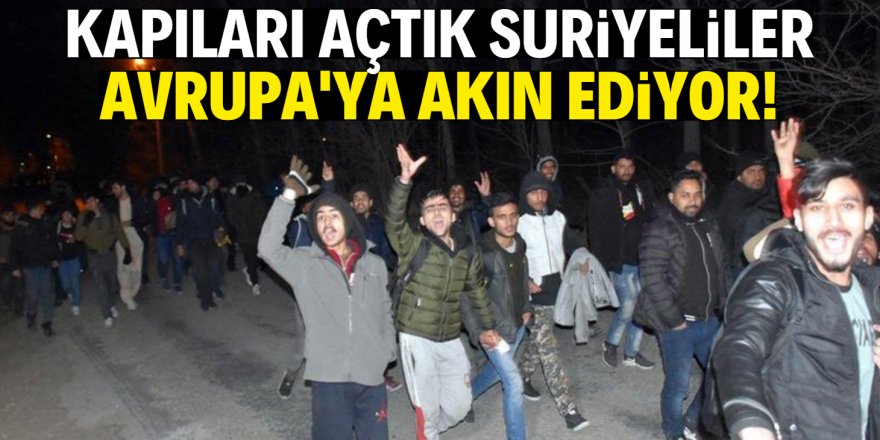 Suriyeliler Avrupa'ya akın ediyor!