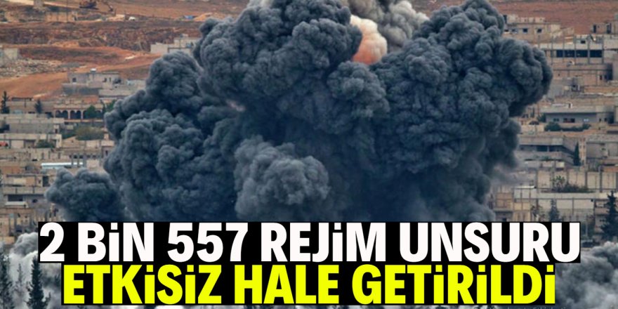 Bakan Akar: 2 bin 557 rejim unsuru etkisiz hale getirildi