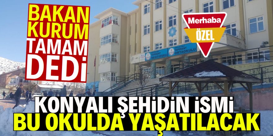 Şehit Olgun'un ismi mahallesinde yaşatılacak