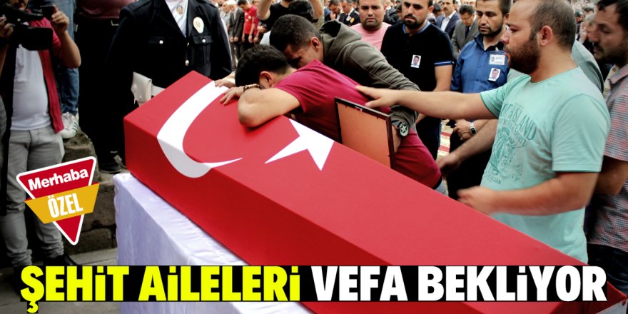 Şehit ailelerine vefa çağrısı