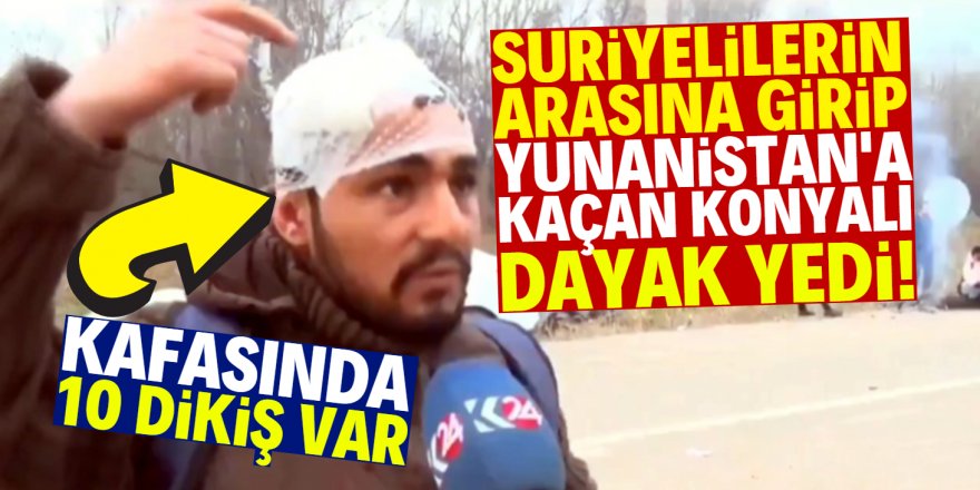 Suriyelilerin arasına giren Konyalı!