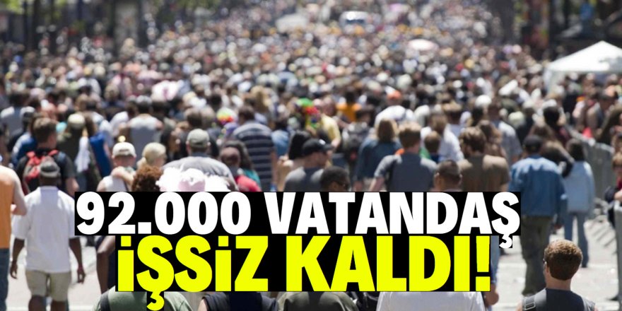 İşsizlik rakamları açıklandı