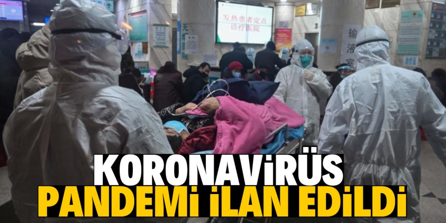 Dünya Sağlık Örgütü, koronavirüsü pandemi ilan etti