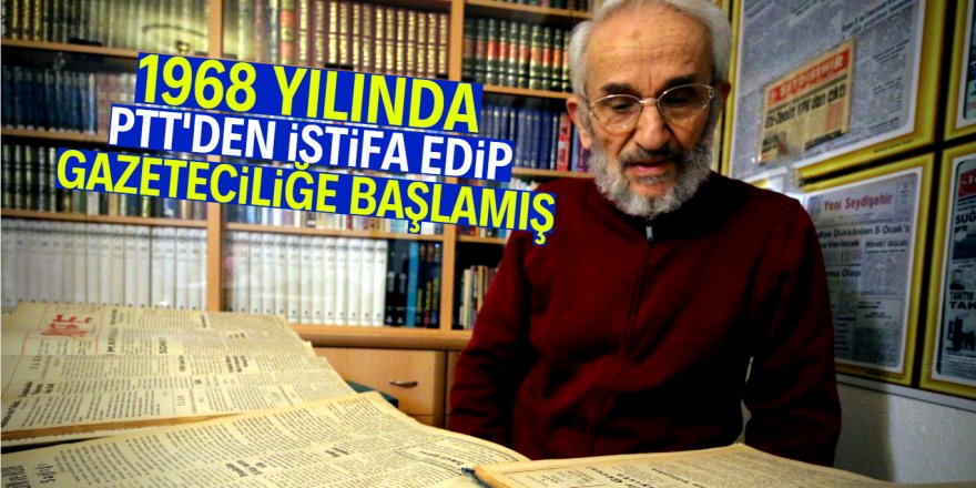 Konyalı gazeteci 52 yıllık gazete arşivine gözü gibi bakıyor