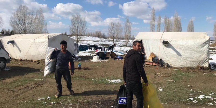 Akşehir Belediyesinden geçici tarım işçilerine yardım