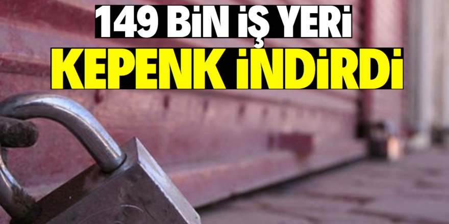 149 bin 382 iş yeri faaliyetlerini durdurdu