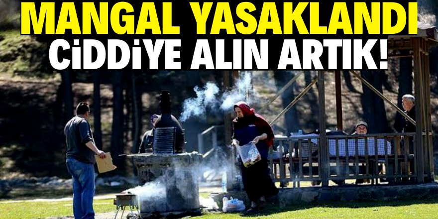 Mangal ve piknik yasaklandı!