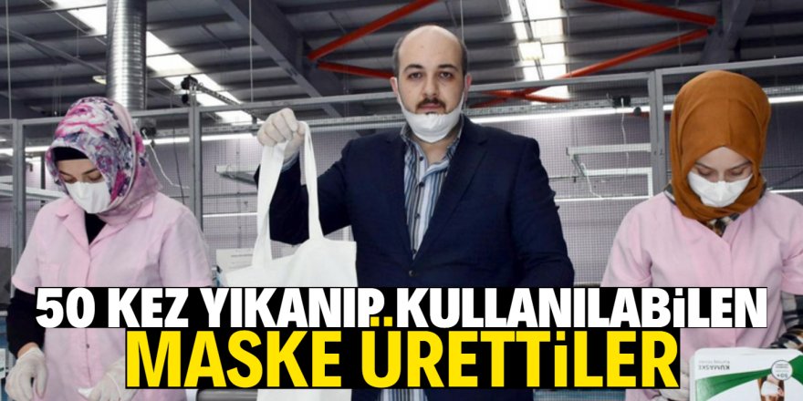 Koronavirüs’e karşı yıkanabilir maske!