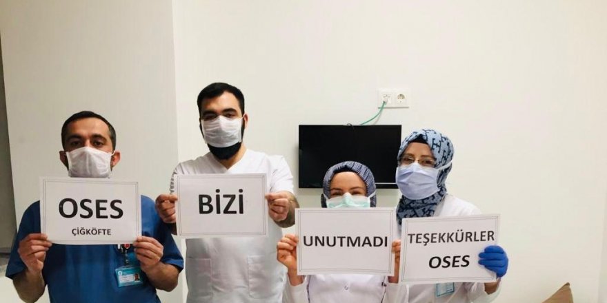 Oses Çiğköfte’den  sağlıkçılara tam destek