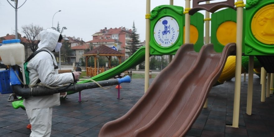 Akşehir dezenfekte ediliyor