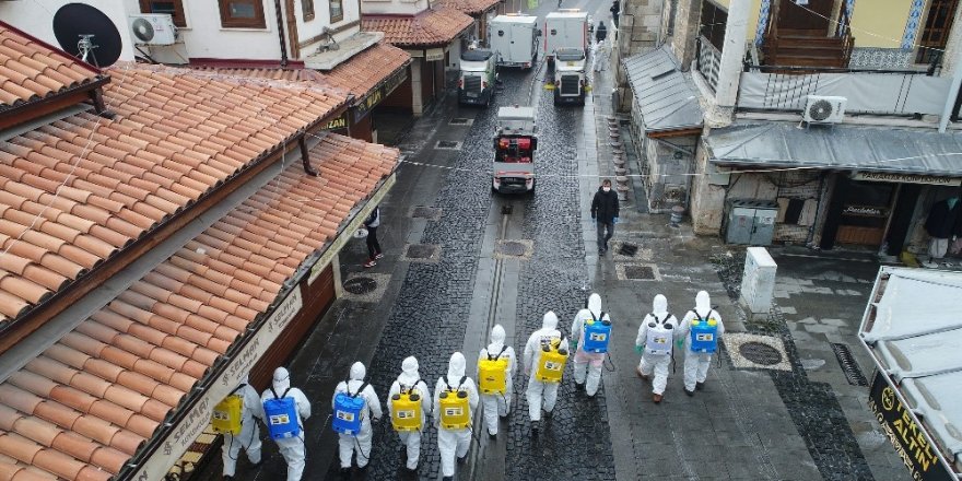 Konya Büyükşehirden dezenfeksiyon seferberliği