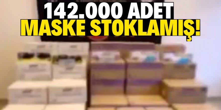 Konya’da stok yapılan 142 bin adet maske ve eldiven ele geçirildi