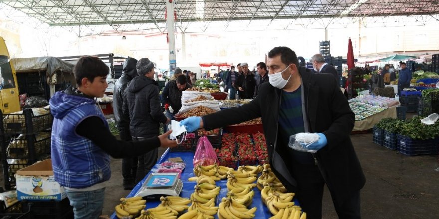 Aksaray’da pazar yerlerinde sağlık tedbiri
