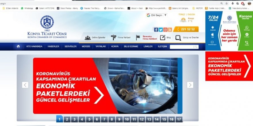 Ekonomik paketlerdeki güncel gelişmeler KTO’nun internet sitesinde