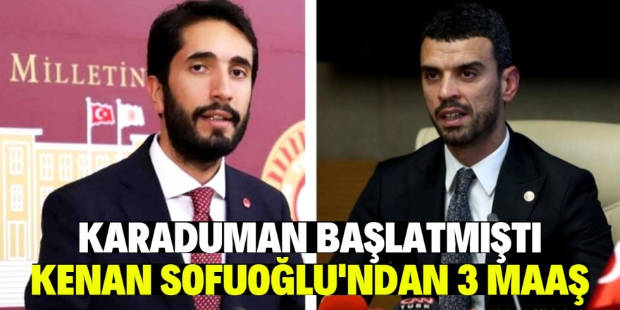 Karaduman'ın maaş kampanyasına Sofuoğlu'ndan destek!