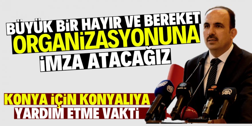 Konya Büyükşehir Belediyesi yardım kampanyası başlattı