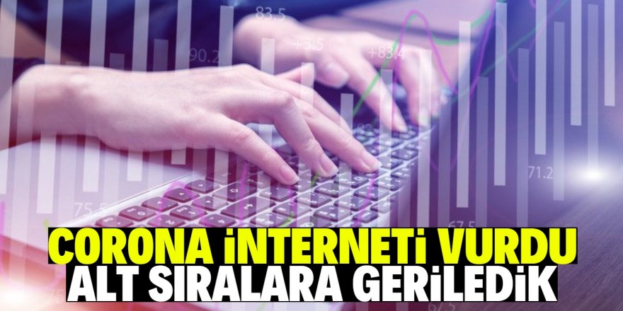 Koronavirüs Türkiye'nin internet hızını da vurdu