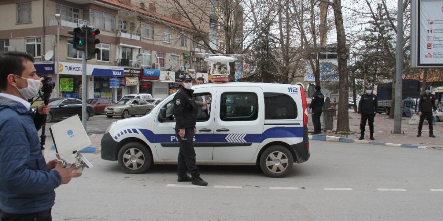 Korona virüse karşı droneli denetim